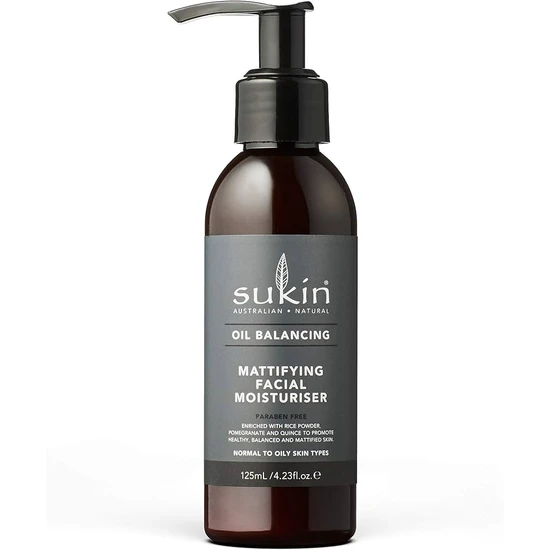 Sukin Oil Balancing Mattifying Facial Moisturiser 125Ml