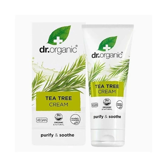 Dr Organic Tea Tree Cream, Purifying , Barrier 50 ml (Pack of 1), WHITE - Image 4