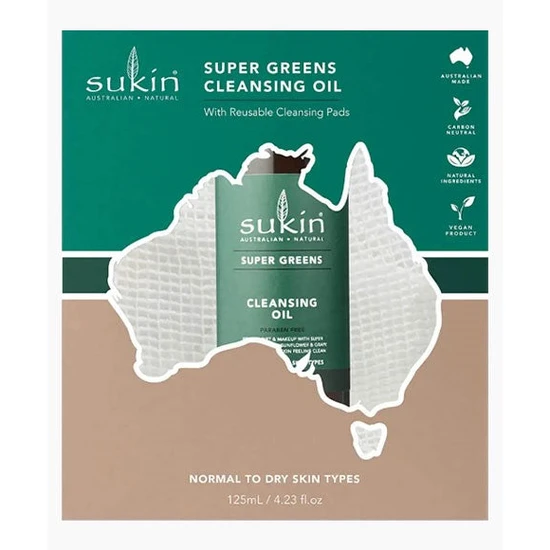 Sukin Supergreens Cleansing Oil Gift Set