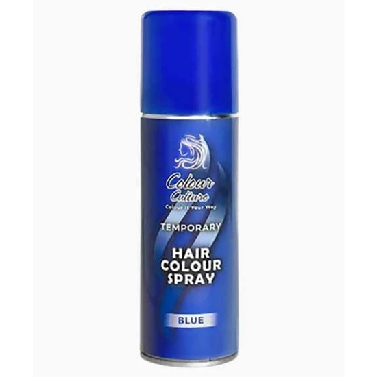 Colour Culture Temporary Blue Colour Hair & Body Glitter Spray