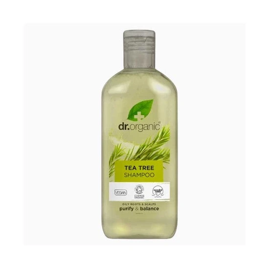 Dr Organic Tea Tree Shampoo, Purifying, Oily Roots & Scalps, Natural, Vegan, Cru - Image 8