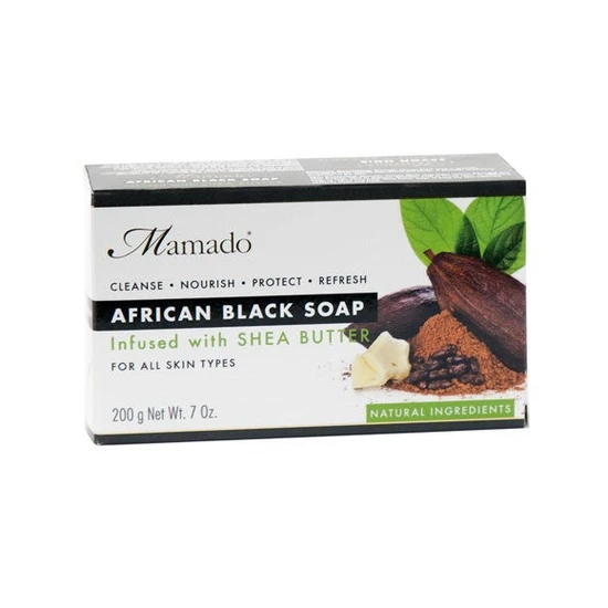 Mamado African Black Soap Infused With Shea Butter