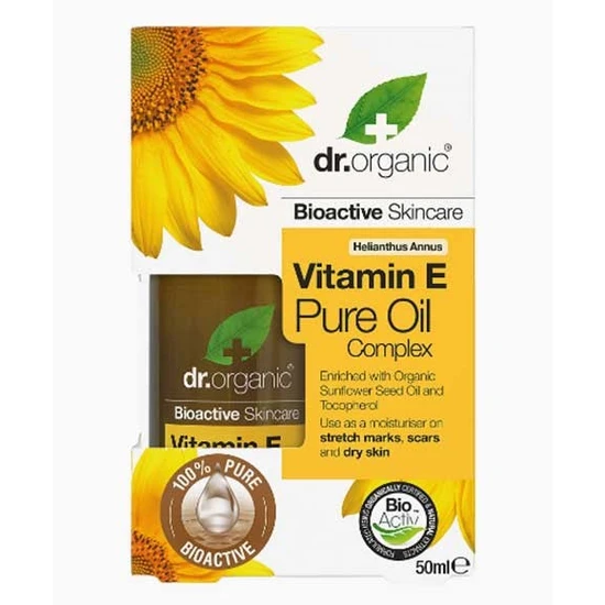 Dr Organic Vitamin E Pure Oil Hydrating Essential Oil All Skin Types Natural - Image 4