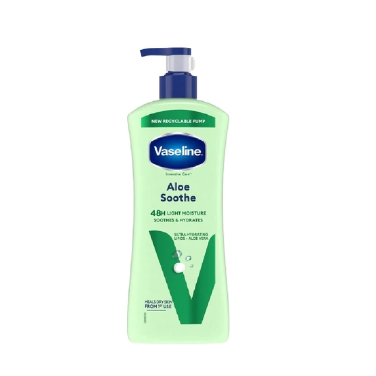 Vaseline Intensive Care Aloe Soothe Body Lotion, 600ml for Dry Skin Care - Image 3
