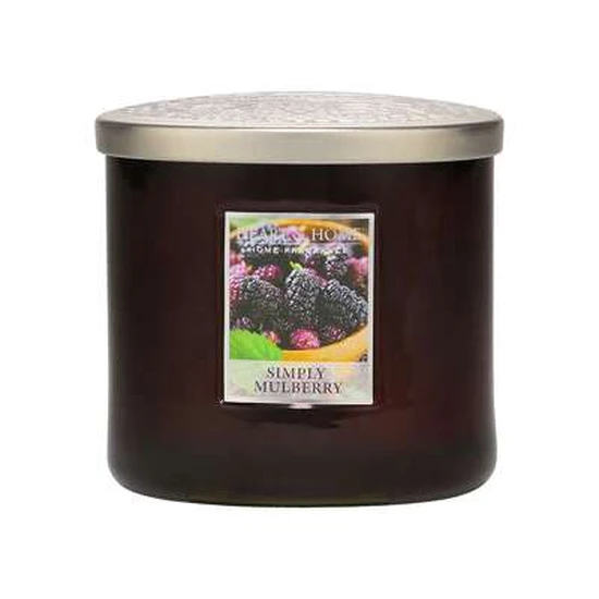 Heart & Home Elipse Candles Twin Wick Simply Mulberry