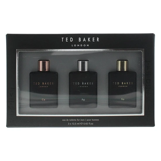 Ted Baker Gift Set Cu 12.5ml Eau De Toilette + Ag 12.5ml Eau De Toilette + Au 12.5ml