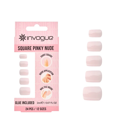Invogue Classic Square Pinky Nude