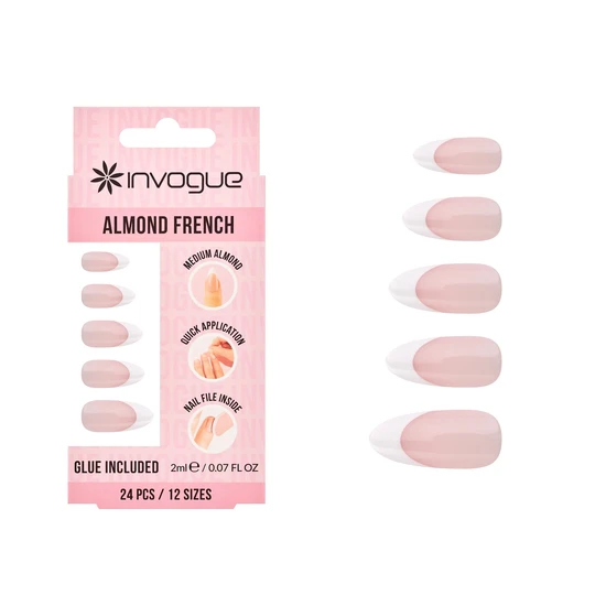 Invogue Classic Medium Almond French Tip