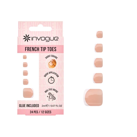 Invogue Classic French Tip Toenails