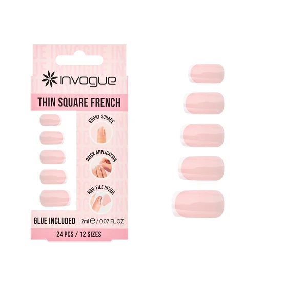 Invogue Classic Thin Square French Tip