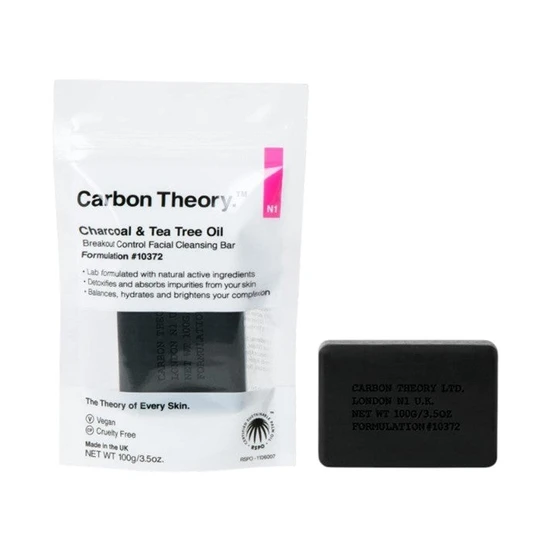 Carbon Theory Charcoal & Tea Tree Oil Facial Cleansing Bar