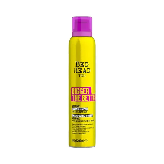 3 TIGI BED HEAD BIGGER THE BETTER VOLUME FOAM SHAMPOO FOR LIMP FLAT HAIR 200ml - Image 3