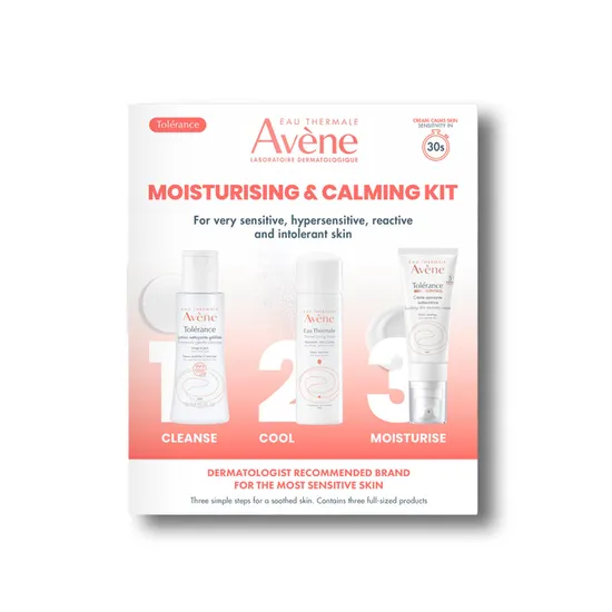 Avène Tolerance Moisturising & Calming 3-Step Routine Kit For Very Sensitive Skin