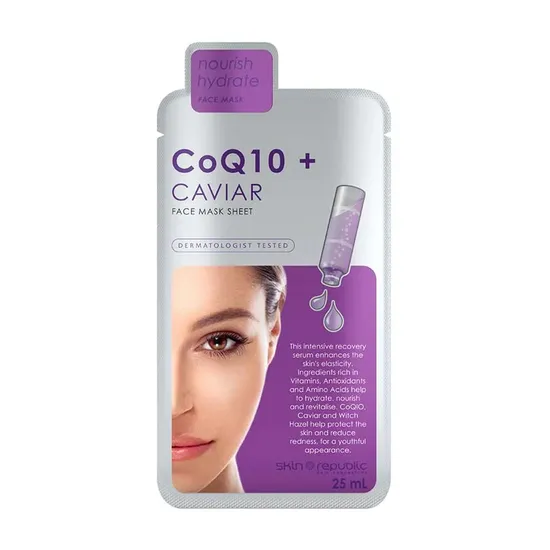 Skin Republic CoQ10 + Caviar Face Sheet Mask