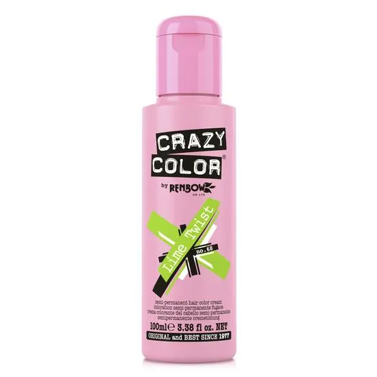 Crazy Color Semi Permanent Hair Colour Cream Lime Twist