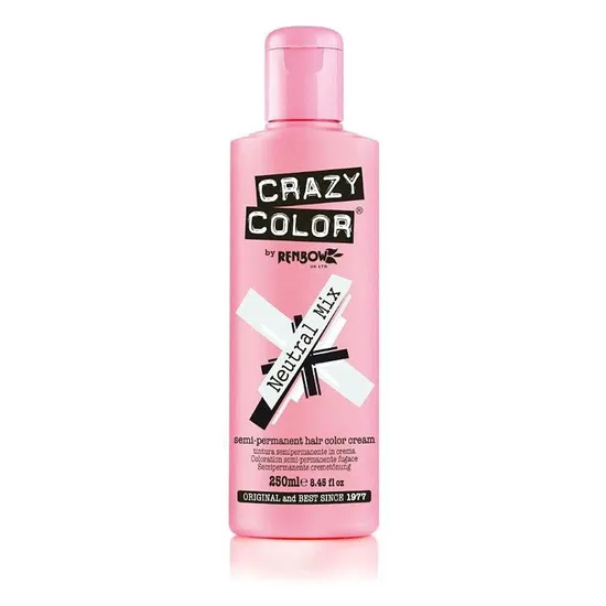 Crazy Color Semi Permanent Hair Colour Cream Neutral Mix