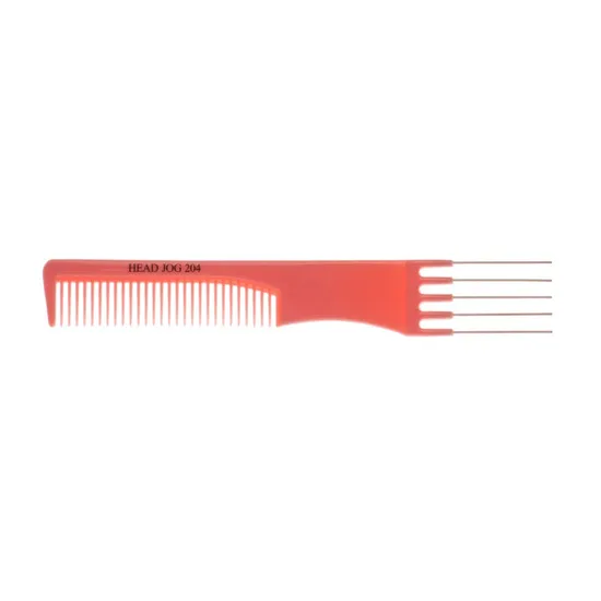 Head Jog 204 Pink Metal Pin Comb