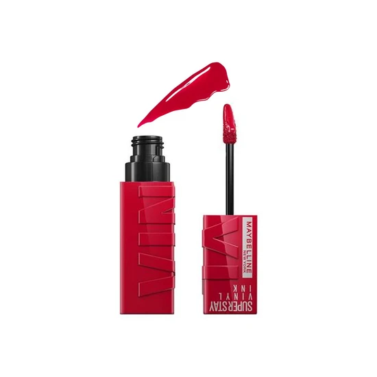 MAYBELLINE SuperStay Vinyl Ink Long Lasting Liquid Lipstick, Shine Finish, 50 Wicked, Women - Image 3