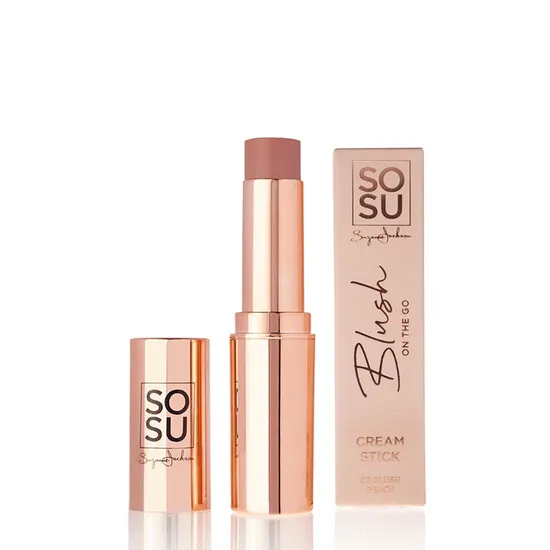 Sosu Cosmetics Blush Peach Blush On The Go Cream Stick 7.2G - Image 7