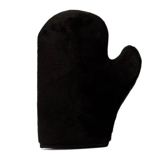 Cocoa Brown Deluxe Velvet Tanning Mitt With Thumb