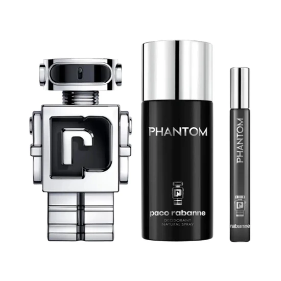 Paco Rabanne Phantom 100ml Eau De Toilette Spray & 150ml Deodorant Spray For Men - Image 3
