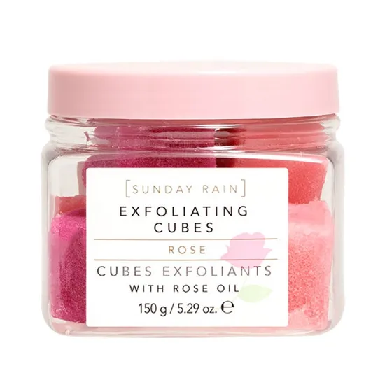Sunday Rain Rose Exfoliating Cubes