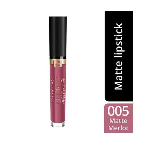 Max Factor Lipfinity Velvet Matte 24Hr Lipstick 005 Matte Merlot