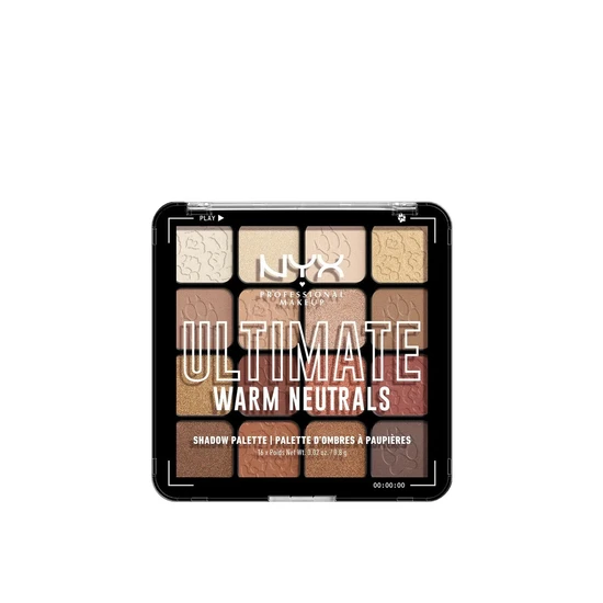 Nyx Professional Makeup Warm Neutrals Women's Ultimate Shadow Palette Vegan 16-Pan In - Image 13
