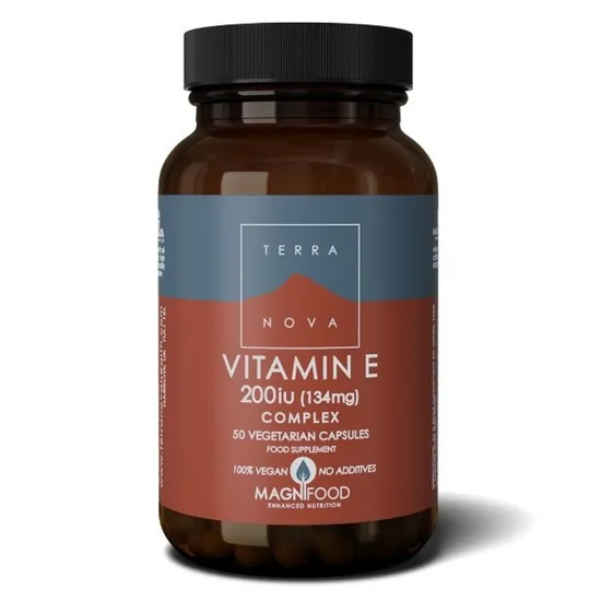 Terranova Vitamin E 200iu Complex 50 Veg Capsules - Image 3