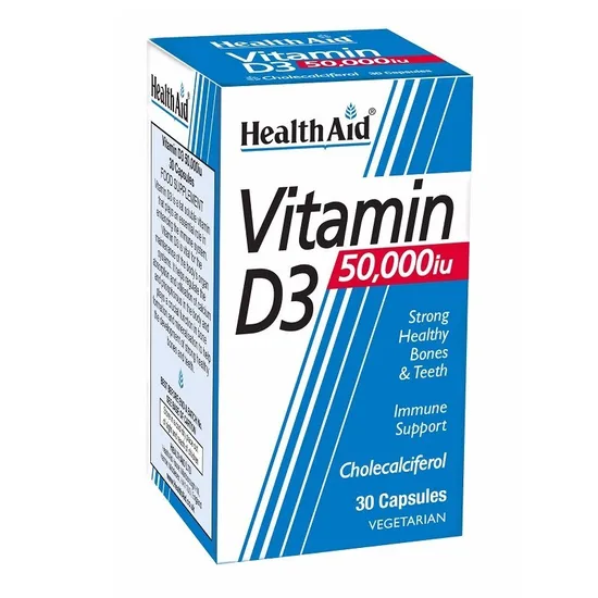 Health Aid Vitamin D3 50, 000iu Capsules