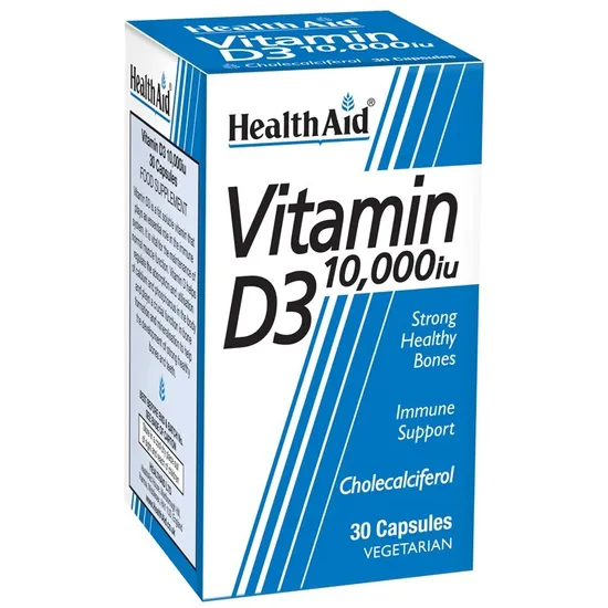Health Aid Vitamin D3 10, 000iu Vegicaps