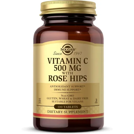 Solgar Vitamin C 500mg With Rose Hips Tablets