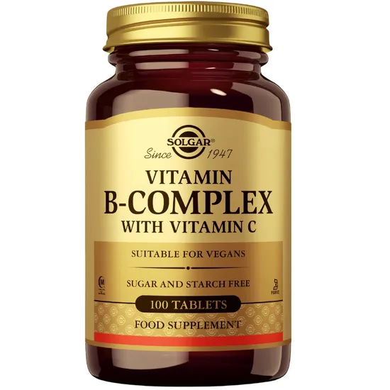 Solgar Vitamin B-Complex With Vitamin C Tablets