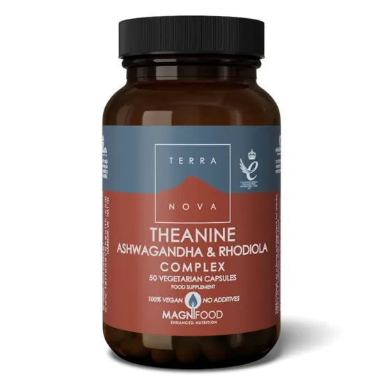 Terranova Theanine, Ashwagandha & Rhodiola Complex
