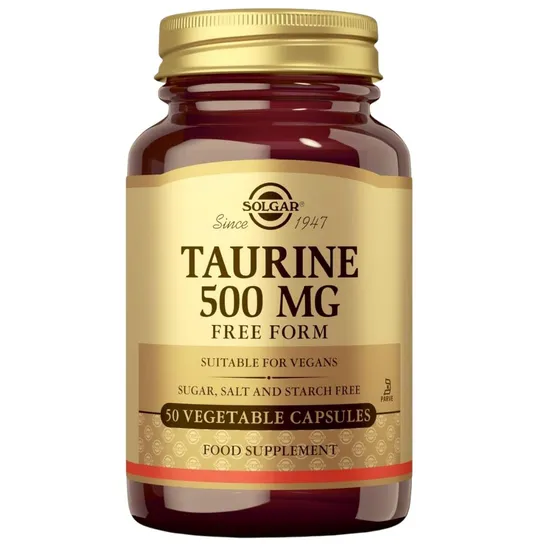 Solgar Taurine 500mg 50 Vegetable Capsules - Image 13