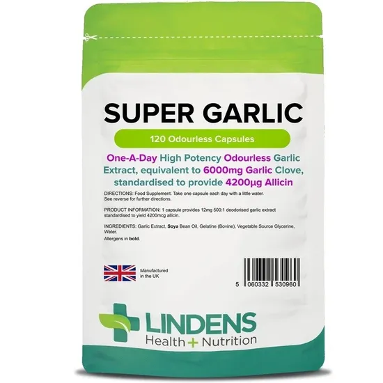 Lindens Super Garlic 6000Mg Capsules 120 Capsules