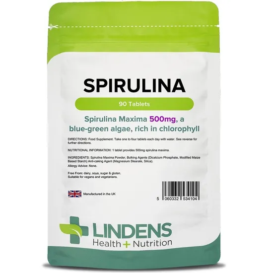 Lindens Spirulina 500Mg Tablets 90 Tablets