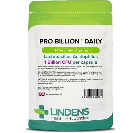 Lindens Pro Billion Daily 1Bn Veg Capsules 120 Capsules