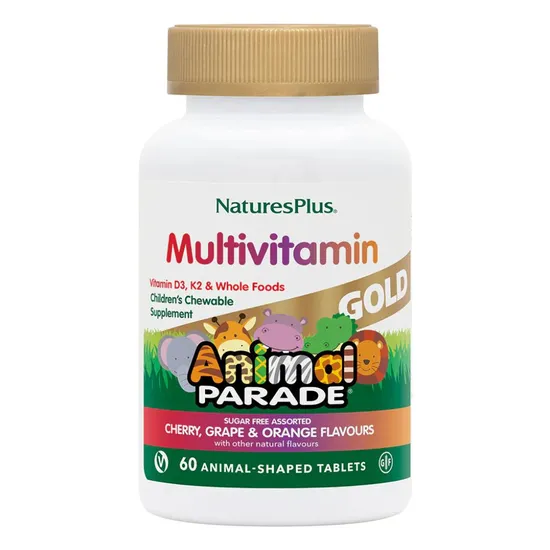 Nature's Plus Natures Plus Animal Parade Gold Chewable Multi Assorted Flavours