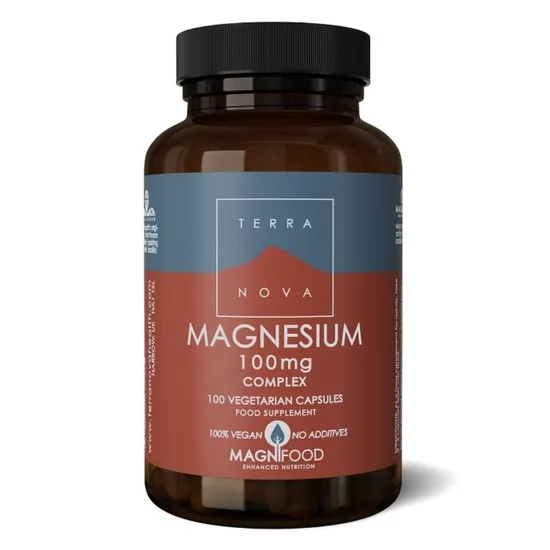 Terranova Magnesium 100mg Complex (Bisglycinate) 100 Capsules - Image 5