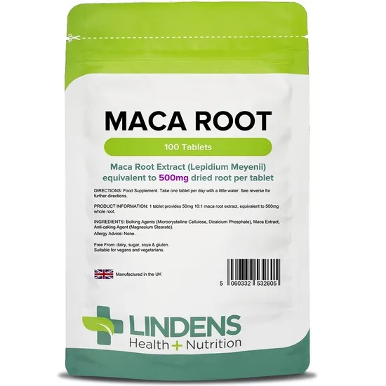 Lindens Maca 500Mg Tablets 100 Tablets