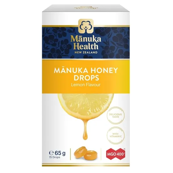 Manuka Health Manuka Honey Drops with Lemon MGO 400+ 65gm - 15 Lozenges - Image 3