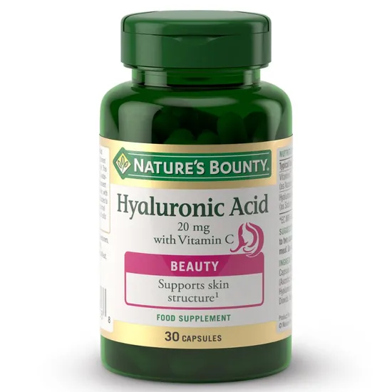Nature's Bounty Hyaluronic Acid 20mg With Vitamin C