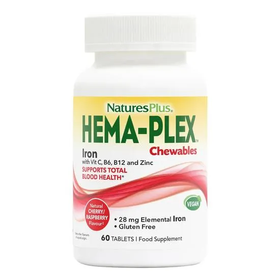 Nature's Plus Hema-plex Chewable Tablets