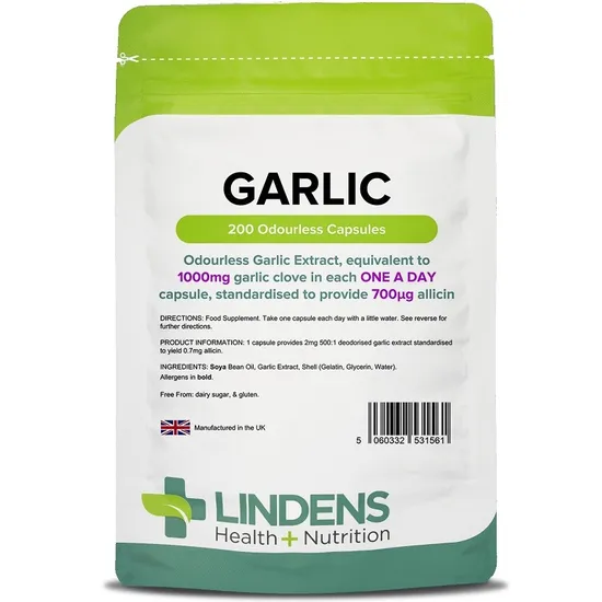 Lindens Garlic 1000Mg Capsules 200 Capsules