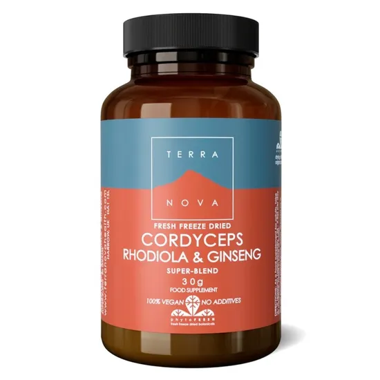 Terranova Cordyceps, Rhodiola & Ginseng Super-Blend Powder