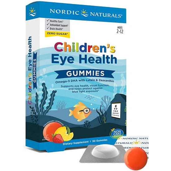 Nordic Naturals Children's Eye Health Strawberry Lemonade Gummies