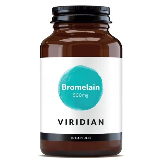 Viridian Bromelain 500mg 30 Capsules - Image 3