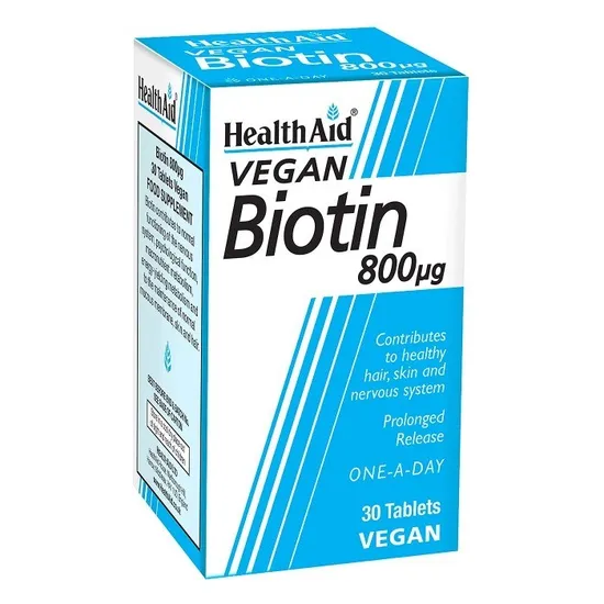 Health Aid Biotin 800ug Tablets