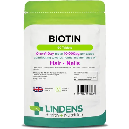 Lindens Biotin 10mg Tablets